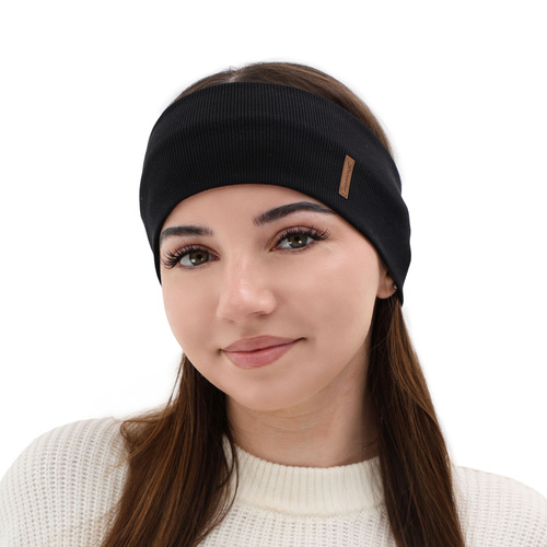 Women's autumn, spring, headband, brown, cotton Sharon