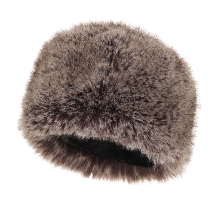 Woman's winter hat beige lined with wool fleece Holly