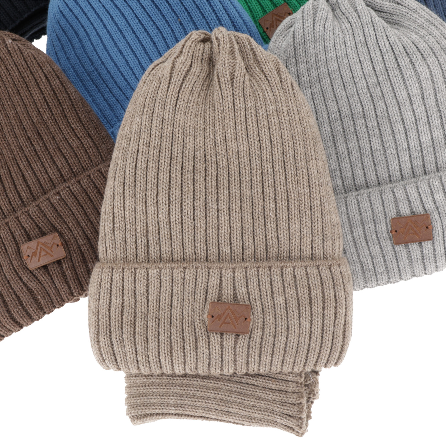 Boy's winter set: hat and tube scarf beige Fargo