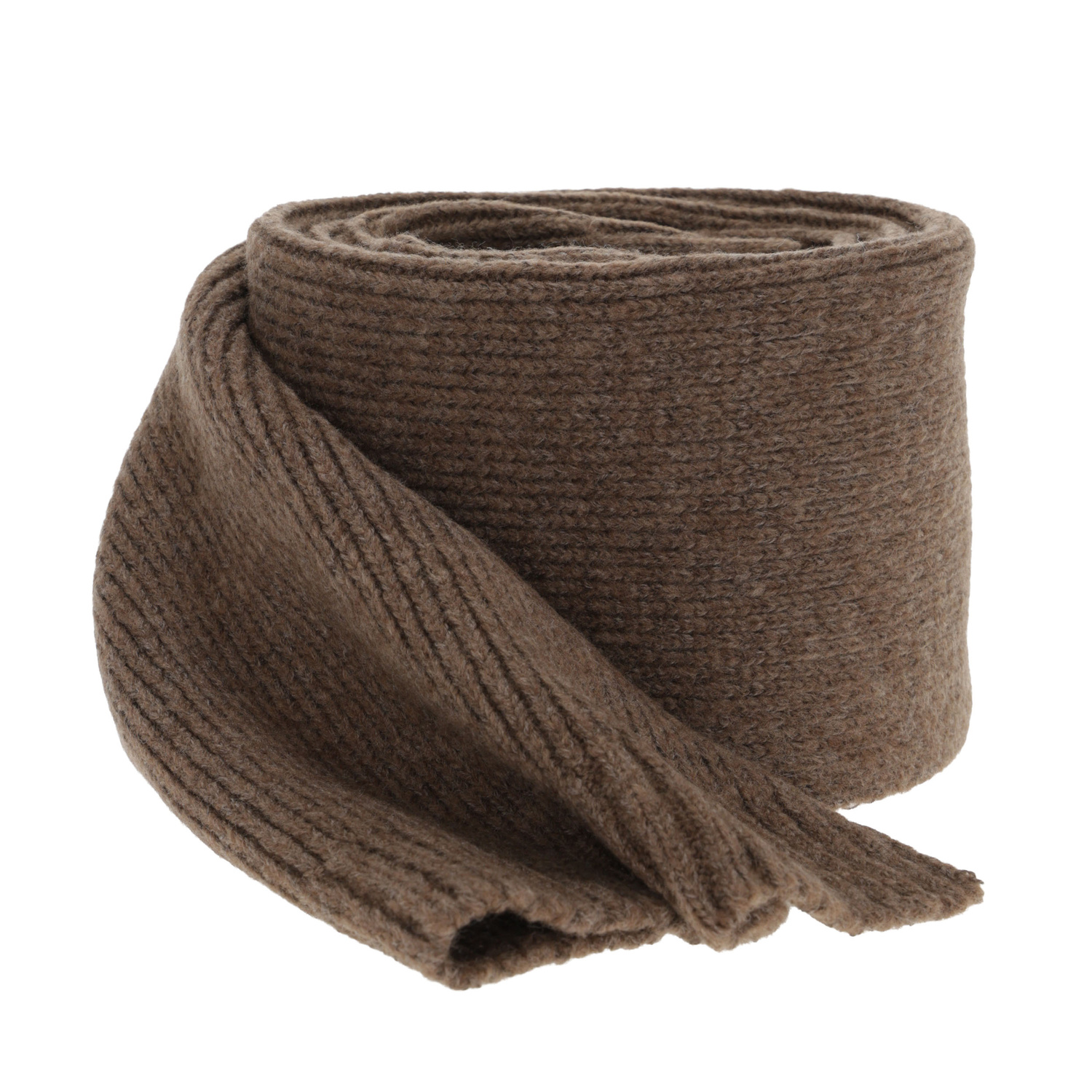 Woman's winter scarf, winter, brown, with wool, Loretta