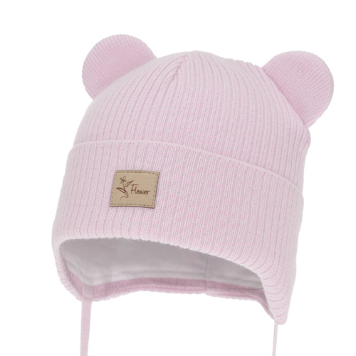 Girl's spring/ autumn hat, purple, with ears, Djona