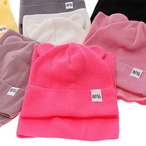 Girl's spring/ autumn set: hat and tube scarf pink Kajra