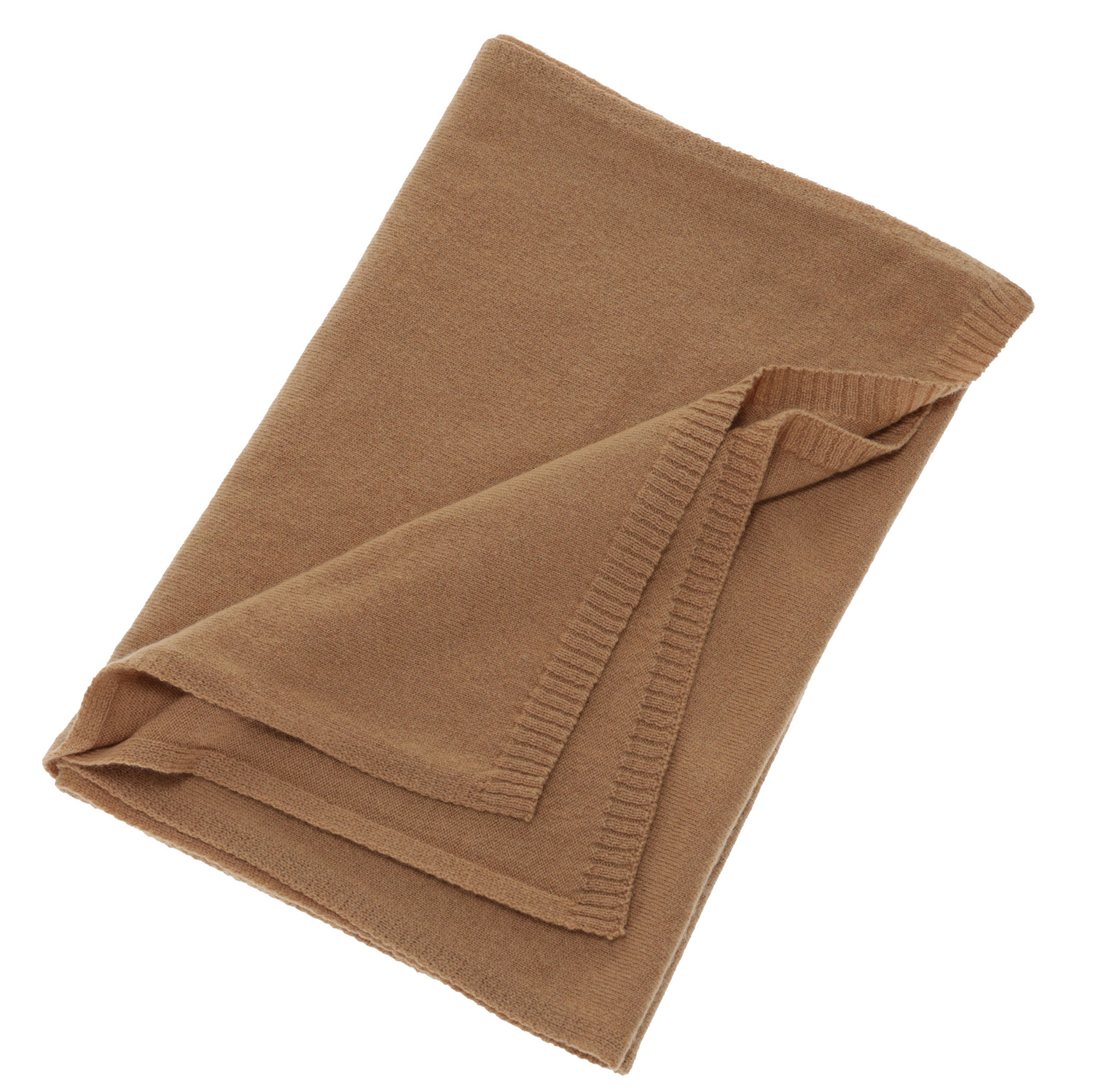 Woman's winter scarf, camel, merino wool with cashmere, Irenia