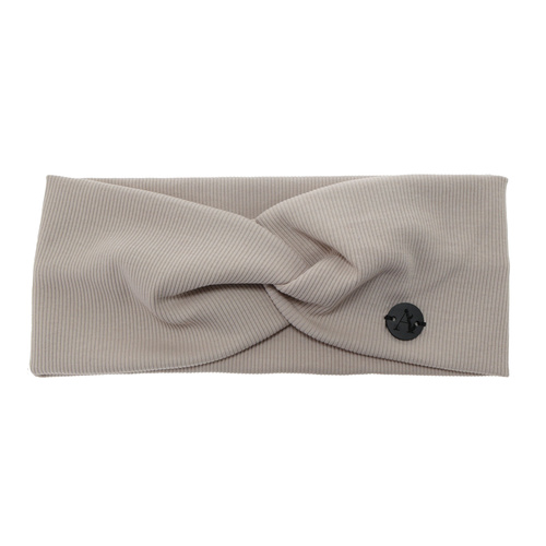 Woman's spring/ autumn headband, beige, cotton, Auri