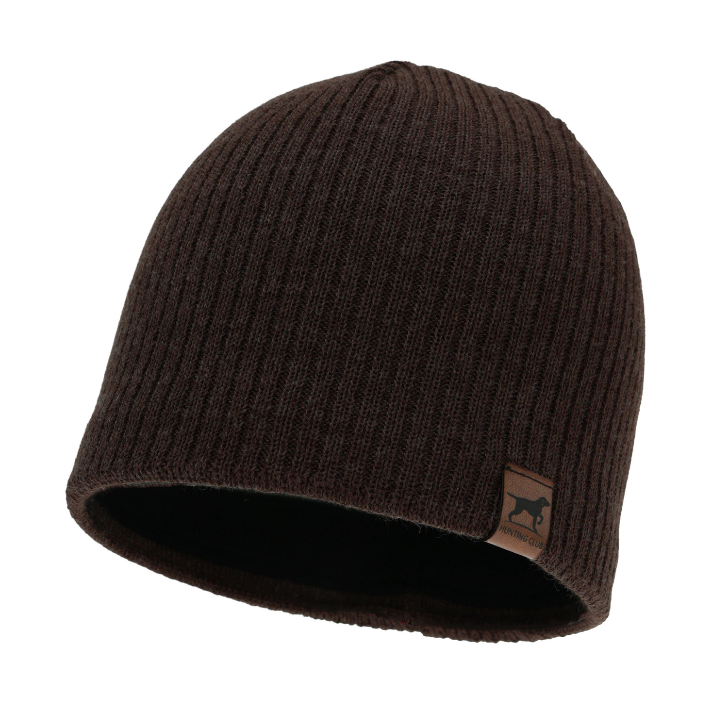 Men's winter hat - brown merino wool Bird