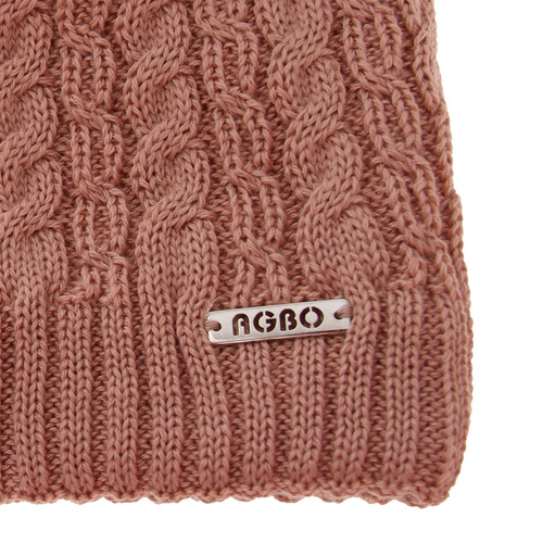 Woman's winter hat black merino wool Satina