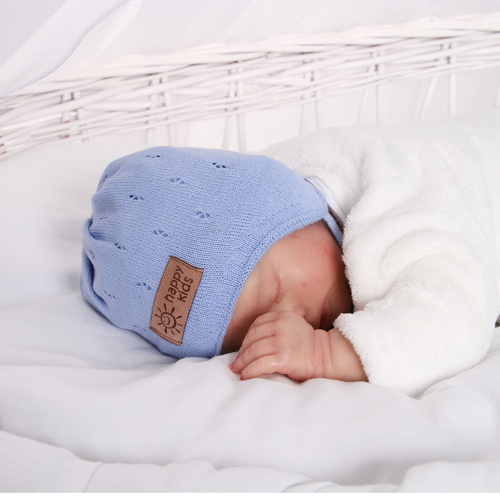 Boy's spring/ autumn hat blue light blue Bobi